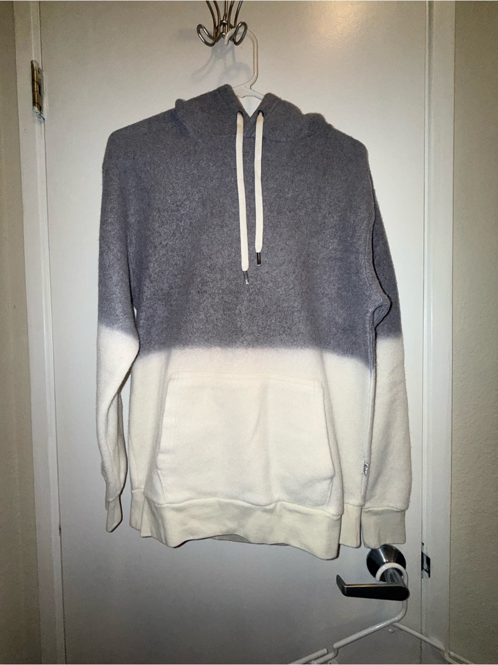 FEAT Gray and Cream Ombre Hoodie